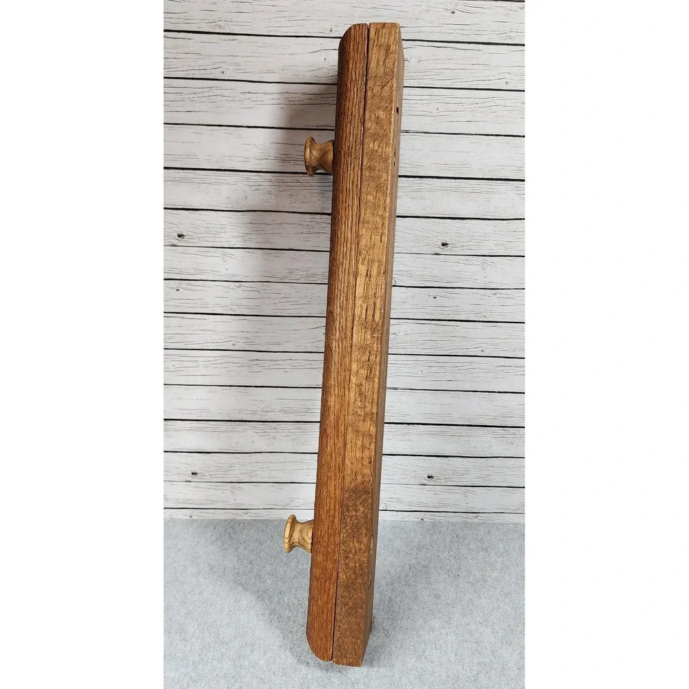 Vintage Solid Oak Quilt Hanger 18
